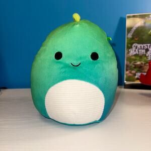 Jarrell Dinosaur Squishmallow 8” Ombre Blue Green Plush EUC 2022